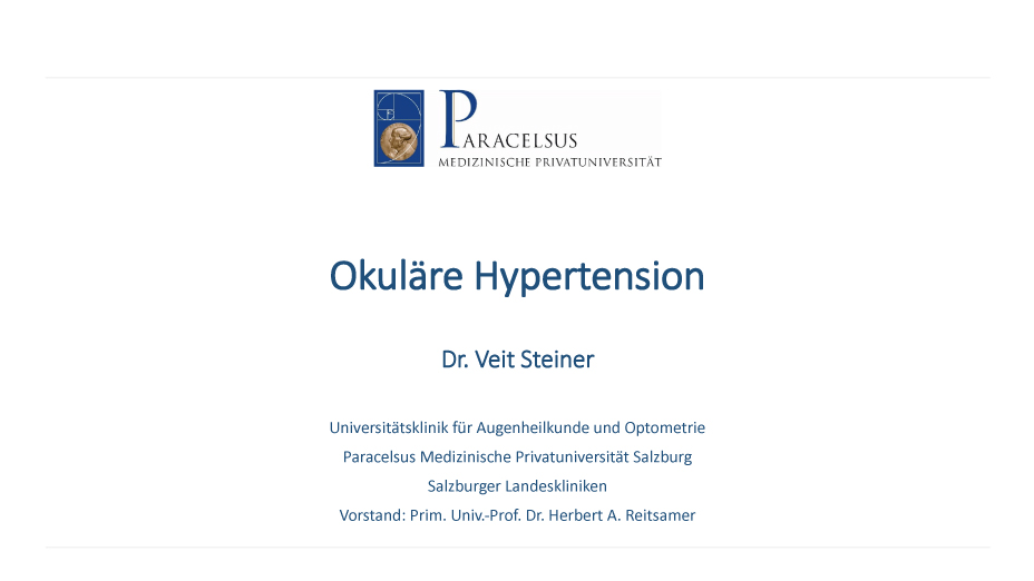 Okuläre Hypertension