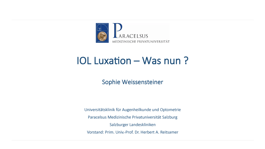 IOL Luxation – Was nun ?