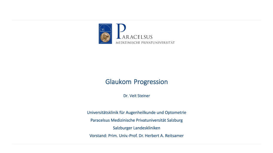 Glaukom-Progression
