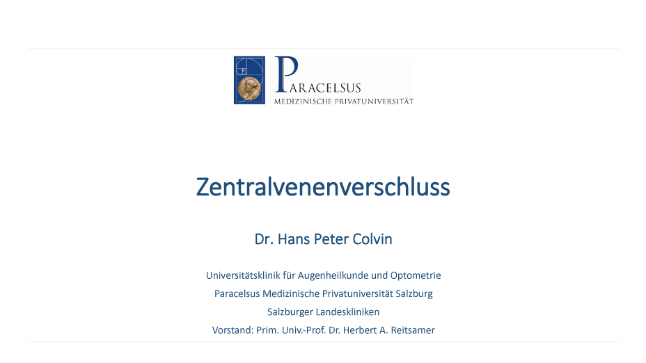 Zentralvenenverschluss