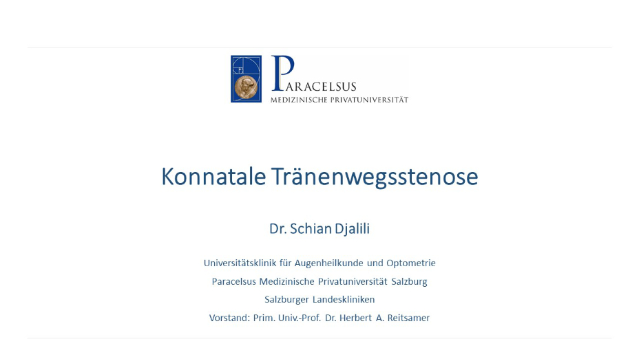 Konnatale Tränenwegsstenose